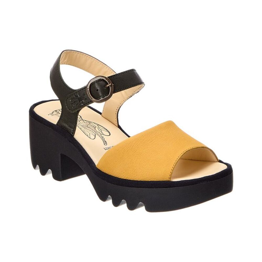 Fly London Leather Sandal, Brown